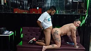 the mature woman hooks up with the black guy at olympius swing house in canoas for interracial action