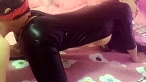 European tourist subtly enjoys bareback fun with two asian shemales in hotel outdoor setting