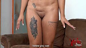 Peruvian stud hints at breaking horny Venezuelan babe's pussy in steamy casting quickie