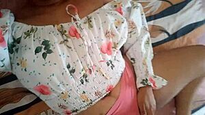 Horny brunette shares some real homemade amateur pleasure fun