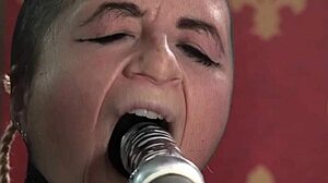 In the garage, this NT sub babe got bound and choked. She faced maledom punishment with dildo spanking roughly.