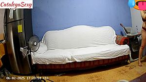 hey check out this big ass latina model in lingerie prepping backstage for her sexy scene