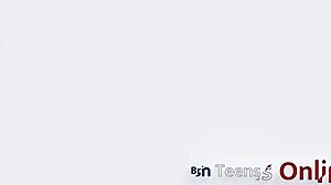 This naughty British college student gets playful with her stepdad