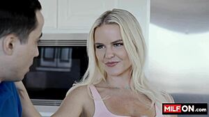 Whoa, Check Out Slimthick Vic's Amazing Big Booty and Natural Tits Seducing Stepson Ricky Spanish for Horny Dick Craving!