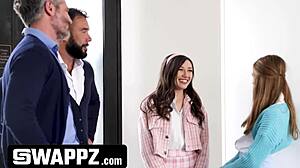 omg stepdads stealing stepdaughters virginity on sofa with handcuffs and filming it 😱