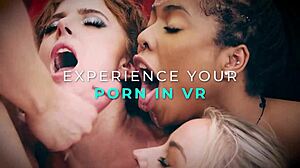 feeling the rush as jewelz blu and connie perignon devour seth gamble in sloppy tag team ecstasy