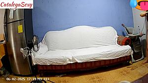 hey check out this big ass latina model in lingerie prepping backstage for her sexy scene