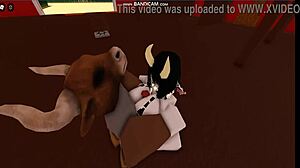 Cow Girl Gets Fucked by Bull in Intense Cowgirl Riding Action!