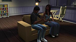 indian girl santu teases upskirt bent over spooning