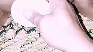 That dildo in my big pussy with toys makes me squirt in dorm with girlfriend and roommate