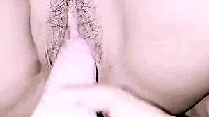 That dildo in my big pussy with toys makes me squirt in dorm with girlfriend and roommate