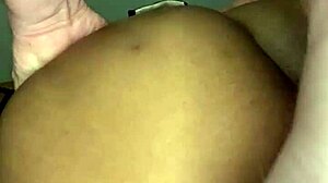 White cock makes ebony milf ass jiggle hard 😈🍑