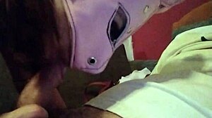 I enjoy this naughty bunny's playful oral treat