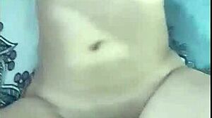 Latina milf spreads legs wide for deep cowgirl riding on big cock