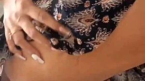 Trio with black and white cock