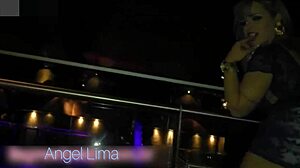 angel lima goes pantyless at the wild club party!