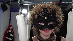 In a steamy studio session, milf Merce Palau joins Cris Angelo and Sweet Manix for BDSM creampie thrill. The redhead escort dominates with feet and stockings in this short intense scene.