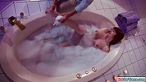 i watched my trans wife izzy wilde get bathed before bareback anal