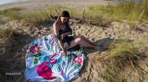 I headed to the public beach for sunbathing but chose to suck his cock and swallow every bit first