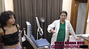 So this perverted podiatrist scene unfolds with Nicole Luva in latex gloves tickling hairy feet backstage.