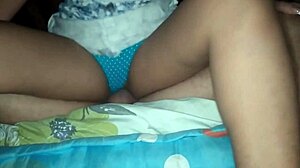 I lift my sister-in-law's skirt and thrust my cock straight into her tight pussy until filling her with cum