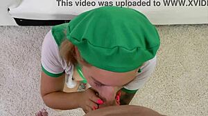 Naiomi Mae Sucks And Fucks To Help Her Troupe!