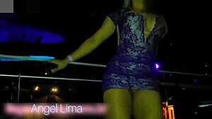 angel lima goes pantyless at the wild club party!