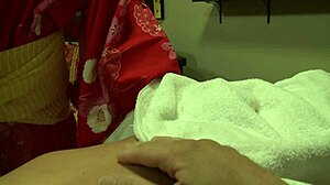 i'm totally fucking this oiled japanese milf mommy during her massage with blowjob action