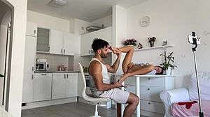 behind the scenes glimpse at intense hardcore session with passionate latina riding big black cock in cowgirl and doggystyle