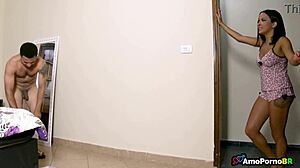 my stepdad was with her while i stayed in the room