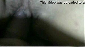 Horny couple fucks hard with creampie while friend watches in homemade bedroom session.