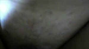 Horny couple fucks hard with creampie while friend watches in homemade bedroom session.