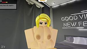 want my big cock? this loquita rubia is craving it in cowgirl ride!