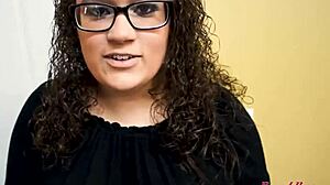 Busty Brunette Harper B Sucks Cock Before Bent Over Doggystyle Banging And Facial Cumshot