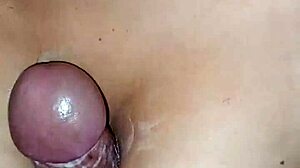 I found my stepbrother masturbating and helped with my tits to fulfill his fantasies