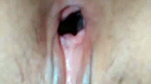 on all fours showing off her rich buttocks vagina and anus in sensual display