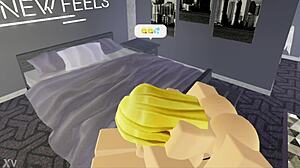 want my big cock? this loquita rubia is craving it in cowgirl ride!