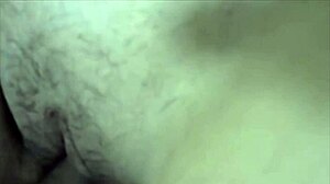 Horny couple fucks hard with creampie while friend watches in homemade bedroom session.