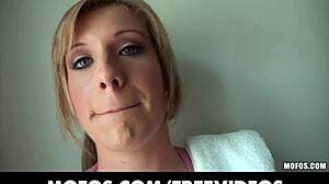 Blonde Amateur in Bikini Films Close-Up Pov Anal Gaping in Homemade Sex Tape