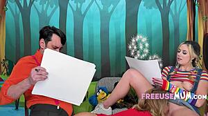 Sesame street freeuse treat with freeusemum in mff group sex
