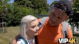 vip4k slut orgasms from shaved pussy riding cowgirl missionary with face fucking blowjob watching cuckold friend girlfriend