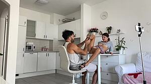 behind the scenes glimpse at intense hardcore session with passionate latina riding big black cock in cowgirl and doggystyle