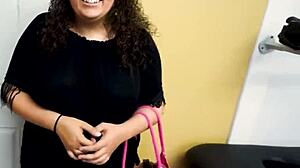 Busty Brunette Harper B Sucks Cock Before Bent Over Doggystyle Banging And Facial Cumshot