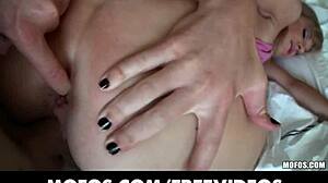 Blonde Amateur in Bikini Films Close-Up Pov Anal Gaping in Homemade Sex Tape