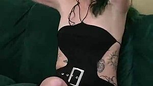 i have kit summers back in cute black bodysuit gothic miniskirt