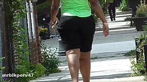 nut busting candids show mature ebony assfucking on hidden cam with black cock spying in candid voyeur action