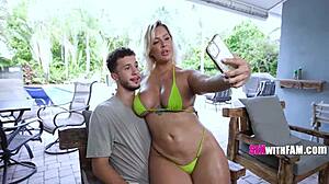 Extra curvy step aunt milf craves big ass and tits action