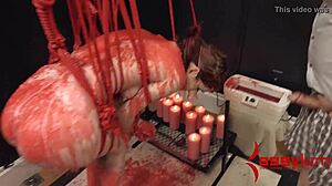 Dominated babe feels overwhelmed gagging deeply on cock during rough bondage session