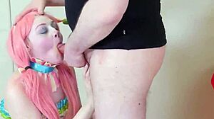 I brought this feisty chick to the ass hole asylum for some brutal deepthroat and ass treatment