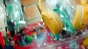 I'm at the toy store trying out new vibrators for my webcam show